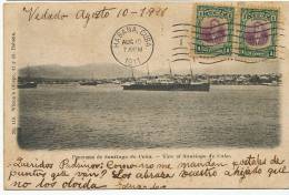 Santiago De Cuba Panorama No 118 Wilson Obispo Habana 2 Stamps - Cuba
