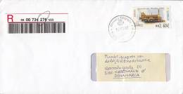 Spain Registered Certificado Einschreiben SOLLER (Mallorca) 2002 Cover Letra To Denmark ATM / Frama Label Train Zug - Macchine Per Obliterare (EMA)