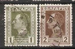 Bulgaria 1928-31  King Boris III  (o)  Mi.210-211 - Oblitérés
