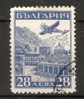 Bulgaria 1932  Airmail Exhibition, Strassburg  (o)  Mi.251 - Used Stamps