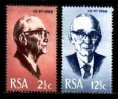 RSA ,1968,  MNH Stamp(s) Fouche, Nrs. 361-362 - Nuovi