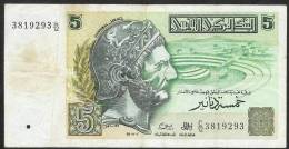 TUNISIA   P86   5   DINARS    1993     VF - Tunisie