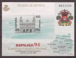 ESPO33-L1764TBH.España. Spain.Espagne.Gran Canarias .EXFILNA .1994.(Ed  PO 33) Sin Charnela. LUJO - Blocks & Sheetlets & Panes