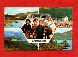 * ROYAUME UNI-BARMOUTH-Vues Multiples(Enfants Sur Anes)-1978(Voir Les 3 Timbres) - Monmouthshire