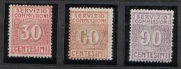 Regno D'Italia - Commissioni 1-3 ** MNH - Strafport