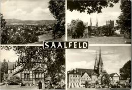 AK Saalfeld: Darrtor, St. Johanniskirche, Quellenhaus, Markt, Ung, 1969 - Saalfeld