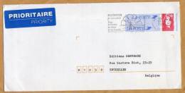 Enveloppe Entier Postal Montbrison Bruxelles - Other & Unclassified