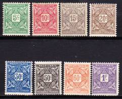 MAURITANIE 1914   YT TAXE 17 A 24  NEUFS *    TB - Unused Stamps