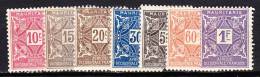 MAURITANIE 1914   YT TAXE 18 A 24  NEUFS **   VOIR DESCRIPT. - Unused Stamps