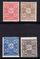 MAURITANIE 1914   YT TAXE 18 A 21  NEUFS **    VOIR DESCRIPT. - Unused Stamps