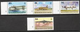 British Indian Ocean Territory 1992 - Visiting Aircraft - Left Side Marginals Plate Copies SG124-127 MNH Cat £8.75+ - British Indian Ocean Territory (BIOT)