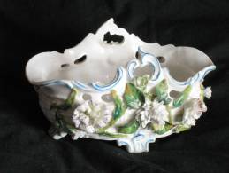 Corbeille Tressée Ajourée Bannette Panière Porcelaine Marque Ancienne 24 Images - Autres & Non Classés