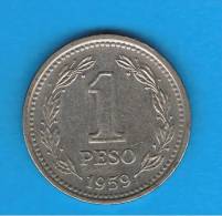 ARGENTINA -  1 Peso 1959   KM32 - Argentinië