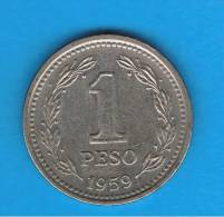 ARGENTINA -  1 Peso 1959   KM32 - Argentine