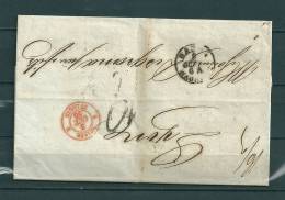 Brief Van Basel Naar Lyon (France) 03/10/1855  (GA9475) - ...-1845 Préphilatélie