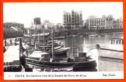 CEUTA - Una Hermosa Vista De La Ciudad Del Norte De Africa   ( CPSM Foto Rubio ) - Ceuta