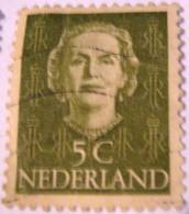 Netherlands 1949 Queen Juliana 5c - Used - Gebruikt