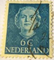 Netherlands 1949 Queen Juliana 6c - Used - Gebruikt