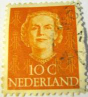 Netherlands 1949 Queen Juliana 10c - Used - Gebruikt