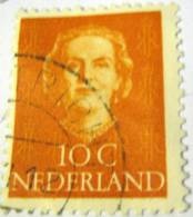 Netherlands 1949 Queen Juliana 10c - Used - Used Stamps