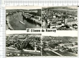 ST ETIENNE DU ROUVRAY -   En Avion Au Dessus De ... - 4 Vues : Bords De Seine - Quartier Eglise - Les Usines - Saint Etienne Du Rouvray