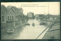 Inondations De Janvier 1910 - 6 - Fin D'oise - Maurecourt - Quai De Maurecourt  - Bck54 - Maurecourt