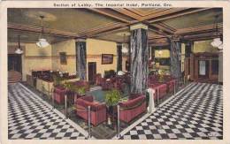 Oregon Portland Lobby Imperial Hotel - Portland