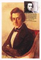 Carte-Maximum PORTUGAL N°Yvert 3457 (Frédéric CHOPIN) Obl Sp Ill 1er Jour - Maximum Cards & Covers