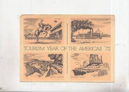 BT11407 Tourism Year Of Teh Americas 72 Rodeo Misissippi River Boat Grand Canion Monument  Valley  2 Scans - Grand Canyon