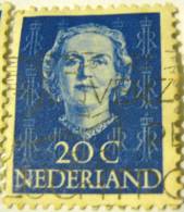 Netherlands 1949 Queen Juliana 20c - Used - Used Stamps