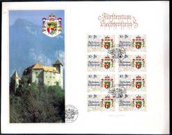 LIECHTENSTEIN 1996 Y.T.1077  PETIT BLOC FEUILLET SUR ENVELOPPE  FDC 2/09/1996 - Lettres & Documents