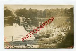 PONT Detruit-ENGIS-CARTE PHOTO Allemande-Guerre-14-18-1 WK-BELGIEN-BELGIQUE- - Engis