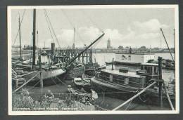 NETHERLANDS  GORINCHEM  PORT  SHIP  BOAT  BARGE , UITGAVE COMPAGNIE TORPEDISTEN  , OLD POSTCARD , O - Gorinchem