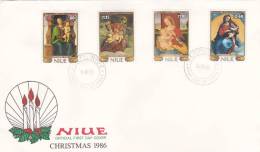 Niue 1986 Christmas FDC - Niue