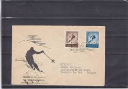 Ski  - Pologne - Lettre Illustrée De 1957 - Cartas & Documentos