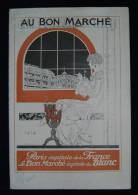 Catalogue AU BON MARCHE PARIS Capitale Du BLANC 1924 Couv. Illustrée Par René VINCENT - Tagesdecken/Überwürfe