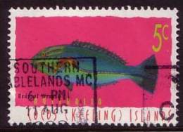 1995 - Cocos (keeling) Islands Marine Life 5c REDSPOT WRASSE Stamp FU - Islas Cocos (Keeling)