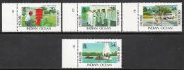 British Indian Ocean Territory 1991 - BIOT Administration Plate 1B/1D SG111-114 MNH Cat £11++ SG2015 - Territorio Británico Del Océano Índico