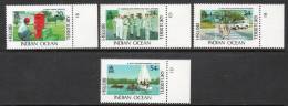 British Indian Ocean Territory 1991 - BIOT Administration Plate 1B/1D SG111-114 MNH Cat £11++ SG2015 - Britisches Territorium Im Indischen Ozean