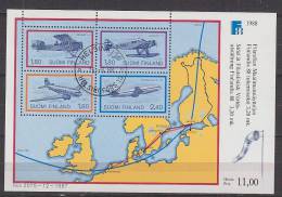 B1531 - FINLANDE FINLAND BF Yv N° 4 AVIONS - Hojas Bloque