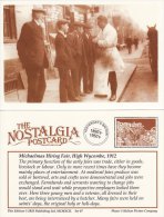 Postcard Michaelmas Hiring Fair HIGH WYCOMBE 1912 Nostalgia Butcher Interview Repro - Kirmes