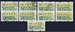 D Deutschland 1981 Mi 1 Automatenmarke 10, 15, 20, 40, 45, 50, 55, 60, 80 Pfg - Machine Labels [ATM]