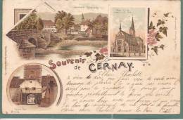 A442 - Souvenir De CERNAY Haut Rhin - 1897 -  Gruss Aus SENNHEIM - - Cernay