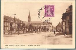 A446 - CERNAY Haut Rhin - Place ST JEAN - 1933 - Editeur BRAUN - - Cernay