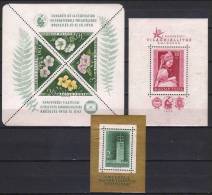 Hungary 1958. Complete Sheet Collection MNH (**) Michel: Bl 26A + Bl 27A + Bl.28A / 120 EUR - Lotes & Colecciones