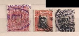 RHODESIA 1897-1913 BRITISH SOUTH AFRICA COMPANY BSAC 3used & Mounted - Sonstige & Ohne Zuordnung