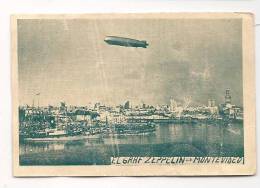 GRAF ZEPPELIN Volando Sobre MONTEVIDEO - Foto Estilo CROMO - 9 X 6 Cm - Altri & Non Classificati