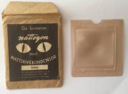 Lentille Ou Filtre Yeux De Chat Pour Rollei Avec Protection Plastique Et Enveloppe Papier D'origine - Zubehör & Material