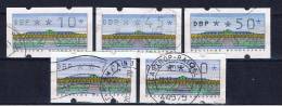 D Deutschland 1993 Mi 2.1 Automatenmarke 10, 45, 50, 60, 80 Pfg - Machine Labels [ATM]