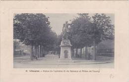 Cp , 33 , LIBOURNE , Statue Du Capitaine O. De Géreaux Et Allées De Tourny - Libourne